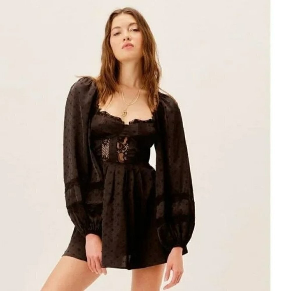 🍋 For Love and Lemons Natalie Dress in Black